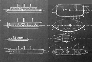 French floating batteries