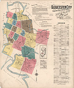Map of Gloucester City shipyards