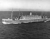 Photo # 80-G-301393:  U.S. Army Transport Edmund B. Alexander underway, 6 January 1945