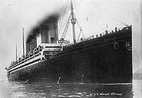 Photo # NH 45741: German liner Kronprinzessin Cecilie entering Bar Harbor, Maine, August 1914