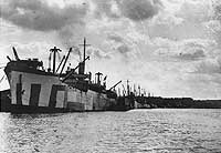 Photo # NH 48487: USS West Lianga at Bordeaux, France, 2 October 1918
