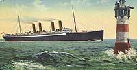 Photo #  NH 97667-KN:  Pre-World War I colored postcard image of the liner Kronprinz Wilhelm