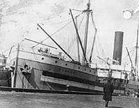 Photo #  NH 99346:  SS Besoeki in port, circa 1918