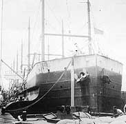 Photo # NH 99360:  USS Beukelsdijk in port, circa 1918