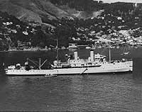 Photo # NH 99617: USS Aroostook in a harbor during the 1920s