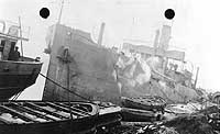 Photo # NH 101999: SS War Castle. This ship was USS Lake Ontario in 1918-19