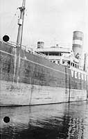 Photo #  NH 102344:  Freighter Veendijk in port, prior to her World War I Navy service