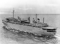 USS Acadia (AD 42) on 2 March 1981