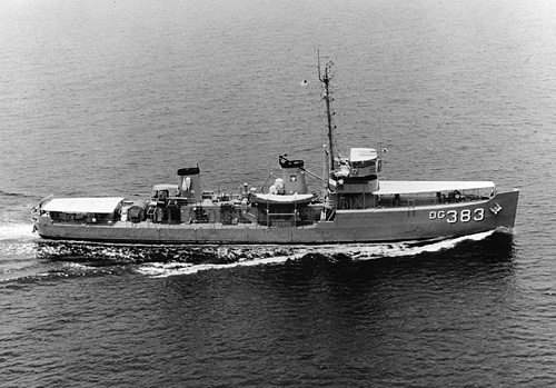 USS Surfbird (ADG 383) in a photo received in August 1967.