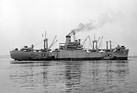 USS Aludra (AF 55) in August 1952