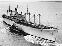 USS Blue Jacket (T-AF 51) on 9 March 1965