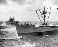 USNS Grommet Reefer (T-AF 53) on 15 December 1952