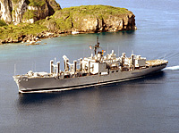 USS White Plains (AFS 4) circa April 1984