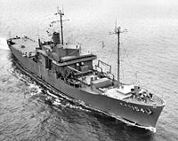USS Observation Island (EAG 154) circa December 1959