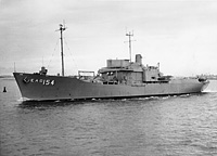 USS Observation Island (EAG 154) in November 1958