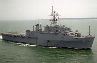 USS Coronado (AGF 11) in April 1985