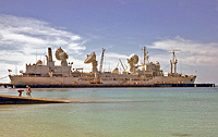 USNS General Hoyt S Vandenberg (T-AGM 10) on 31 May 1975