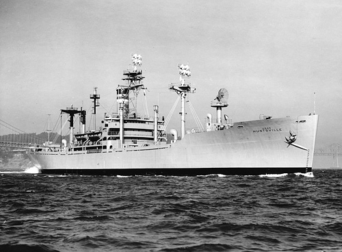 USNS Huntsville (T-AGM 7) ca. 1961.
