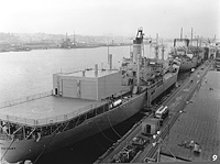 USNS Haiti Victory (T-AK 238) in 1959 after conversion