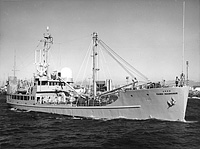 USNS Range Recoverer (T-AGM 2) circa July 1962