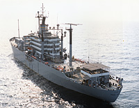 USNS Range Sentinel (T-AGM 22) on 26 July 1989
