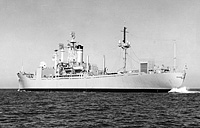 USNS Range Tracker (T-AGM 1) on 5 April 1961