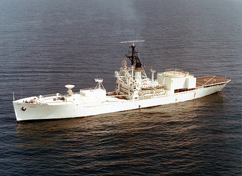 USNS Wheeling (T-AGM 8) on 12 August 1964.
