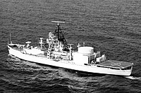 USNS Wheeling (T-AGM 8) circa March 1973