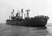 USS Interceptor (AGR 8) on 8 January 1958