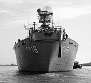 USS Watchman (AGR 16) on 2 February 1959