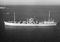 USS Jamestown (AGTR 3) on 6 February 1965