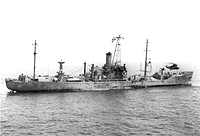 USS Liberty (AGTR 5) after the Israeli attack on 8 June 1967