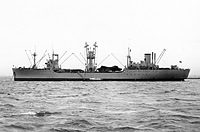 USNS Marine Fiddler (T-AK 267) on 29 January 1955