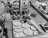 USNS Norwalk (T-AK 279) forward deck on 19 October 1963