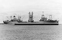 USNS Pvt Leonard C Brostrom (T-AK 255) on 23 March 1980