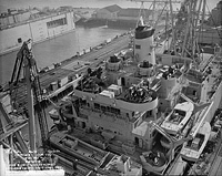 USS Tulare (AKA 112) on 9 December 1955