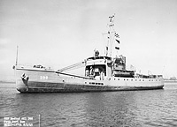 USNS Redbud (T-AKL 398) on 2 August 1949