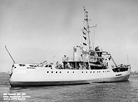 USNS Redbud (T-AKL 398) on 2 August 1949
