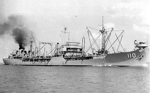 USS Conecuh (AOR 110) as a replenishment oiler.