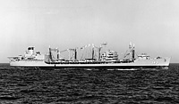 USS Neosho (AO 143) on 16 January 1974