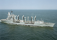 USNS Platte (T-AO 186) in October 1984