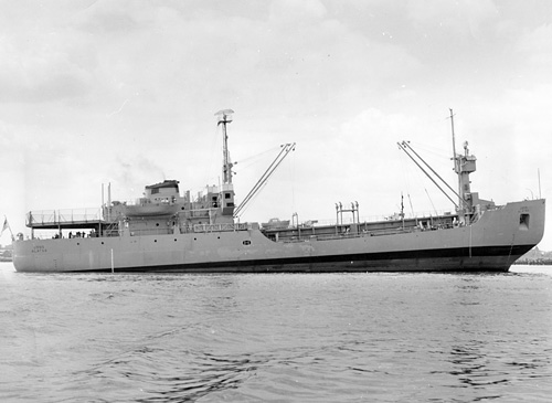 USNS Alatna (T-AOG 81) ca. 1957.