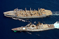 USS Wichita (AOR 1) on 1 October 1993