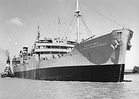 USNS Mission Santa Cruz (T-AO 133) circa late 1949