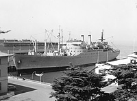 USNS Barrett (T-AP 196) on 10 October 1956