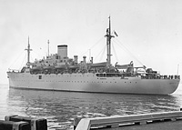USNS David C Shanks (T-AP 180) on 18 April 1951