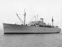 USNS Fred C Ainsworth (T-AP 181) on 11 August 1955