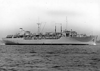 USNS Marine Carp (T-AP 199) on 25 February 1957