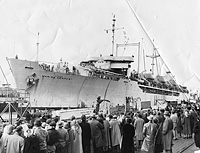 USNS Marine Serpent (T-AP 202) on 21 February 1954