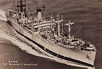 USNS Sgt Howard E Woodford (T-AP 191) circa 1952